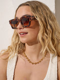 Jury Rectangular Sunglasses in Dark Tort