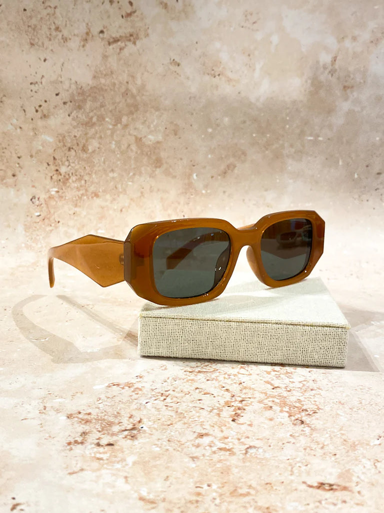 Hurley Retro Angular Sunglasses - Brown