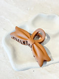 Vastile Bow Hair Clip - Latte