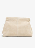 Becca Suede Clutch Bag - Beige