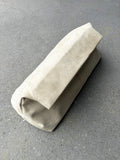 Becca Suede Clutch Bag - Beige