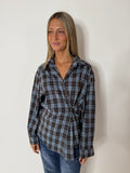 Plaid Wrap Shirt