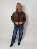 Esme Suede Bomber Jacket