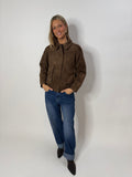 Esme Suede Bomber Jacket
