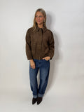 Esme Suede Bomber Jacket