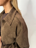 Esme Suede Bomber Jacket