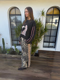 Leopards Racer Pants - Choc Heart