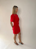 Gina Jersy Dress - Red
