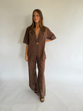 Melinda Pant Set - Choc
