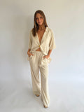 Melinda Pant Set - Natural