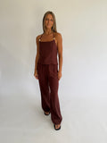 Paloma Pant Set - Chocolate