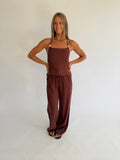 Paloma Pant Set - Chocolate