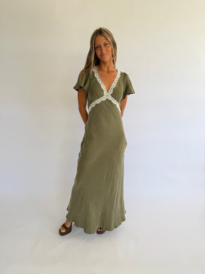 Cupro Laced Dress