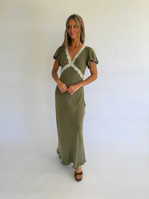 Cupro Laced Dress