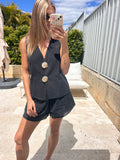 Shell Vest Set - Black
