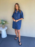 Stromboli Dark Denim Dress - Dark Denim