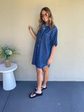 Stromboli Dark Denim Dress - Dark Denim