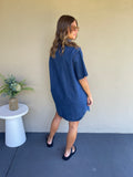 Stromboli Dark Denim Dress - Dark Denim