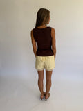 Niah Lace Shorts - Yellow