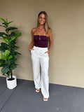 Giulia Pant - White