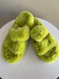 Fluffy Slides -Green