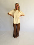 Romi Pant Set - Beige/Choc
