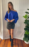 Rosario Top - Cobalt Blue