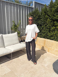 Romi Pant Set - White/Black