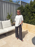 Romi Pant Set - White/Black
