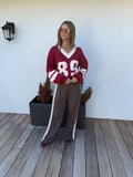 89 Jersey Sweater - Wine