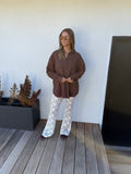 Newport Shirt - Chocolate Stripe Shirt