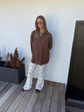 Newport Shirt - Chocolate Stripe Shirt
