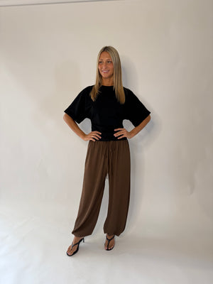 Oasis Ballon Pant - Chocolate