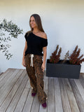 Leopards Racer Pant - Animal Print