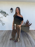 Leopards Racer Pant - Animal Print