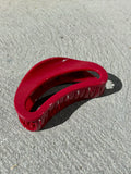 Ruby Oval Hair Claw Clip